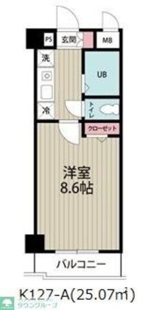 阿部松島マンションの物件間取画像